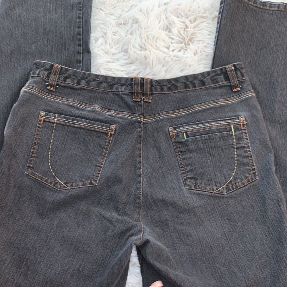 French Cuff Gray Jeans - Picture 2 of 11